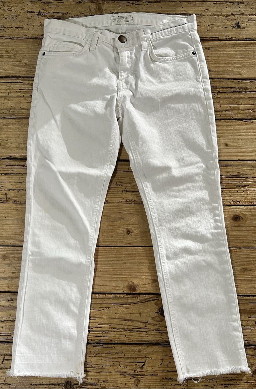 CURRENT ELLIOTT Women’s Size 26 White Skinny Ankle Cropped Denim Jeans - NWOT